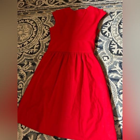 Club Monaco Red A-Line Midi Dress Sleeveless - Picture 1 of 4